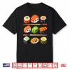 Happy Sushi Anime Kawaii Set Japanese Food Lover Otaku Manga Shirt