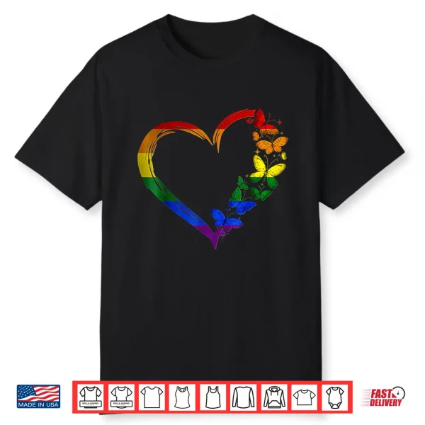 Heart Love Lgbt Gay Lesbian Pride Month Shirt