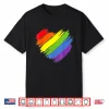 Heart Shape Lgbt Gay Pride Month Flag Shirt