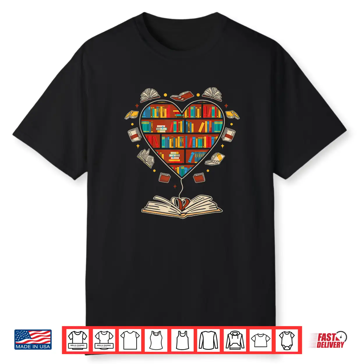 Heart Shape Librarian Themed Book Club Reading Book Lovers Shirt Heart Shape Librarian Themed Book Club Reading Book Lovers Shirt