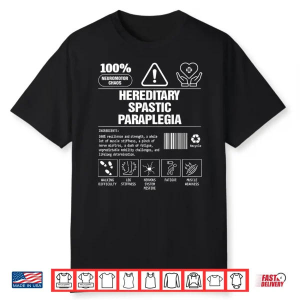 Hereditary Spastic Paraplegia Hsp Warrior Rare Disease Shirt
