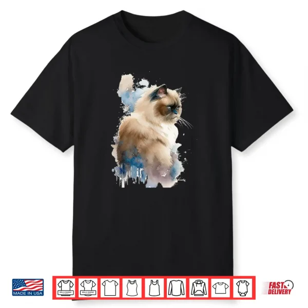 Himalayan Ragdoll Tshirts For Women Birman Cat Mom Shirt