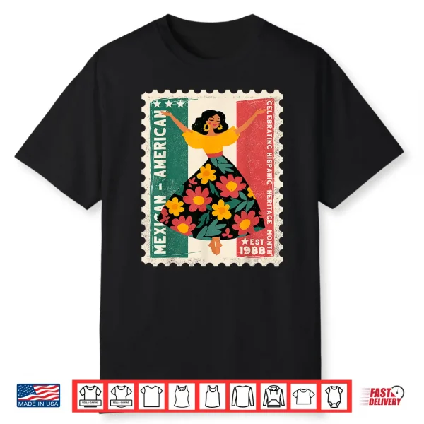 Hispanic Heritage Mexican American Floral Dancer Woman Shirt