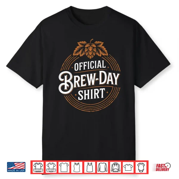 Homebrew Beer Brewer Vintage Brew Day Shirt