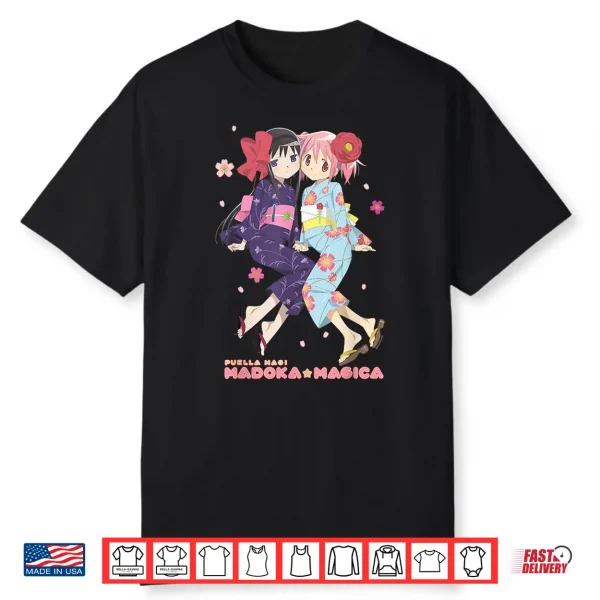 Homura Akemi & Madoka Kaname Kimono Anime Shirt