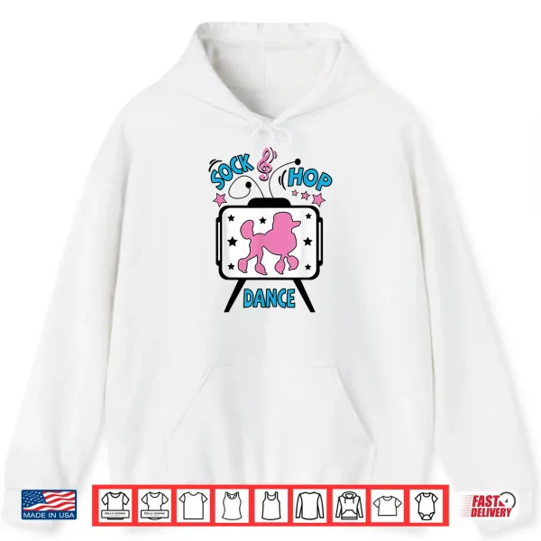 Hoodie 1950s Sock Hop Costume Retro Poodle Vintage Rockabilly 50s Shirt