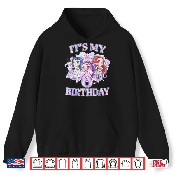 Hoodie 6 Years Old Birthday K pop Kids 6th Bday Girls K pop Shirt