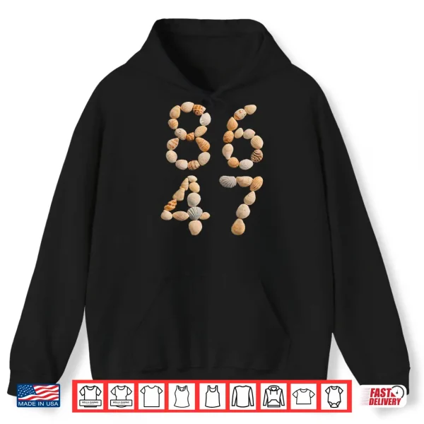Hoodie 86 47 Seashells Beach Funny Summer Vacation Shirt