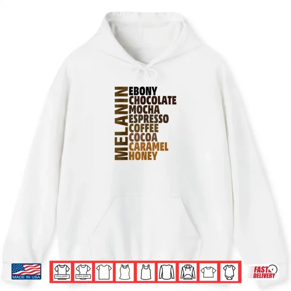 Hoodie African Melanin Queen Girls Womens Melanated Black Pride Shirt