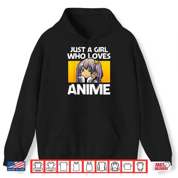 Hoodie Anime Gift For Teen Girls Women Anime Merch Anime Lover Girl Shirt