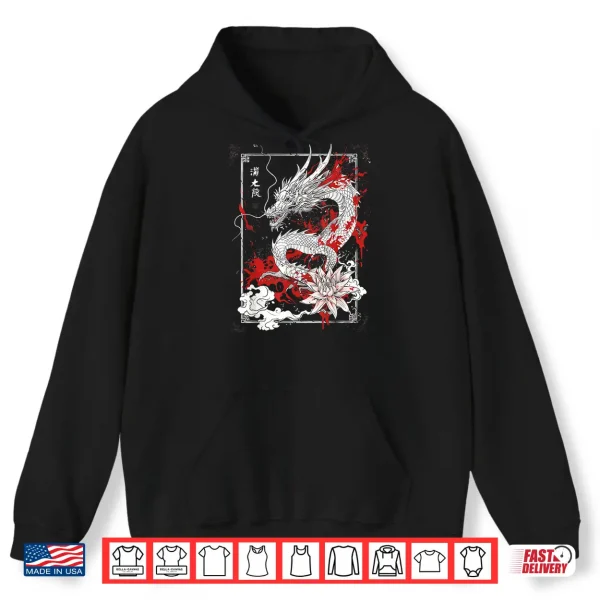 Hoodie Anime Goth Japanese Dragon Shirt 2