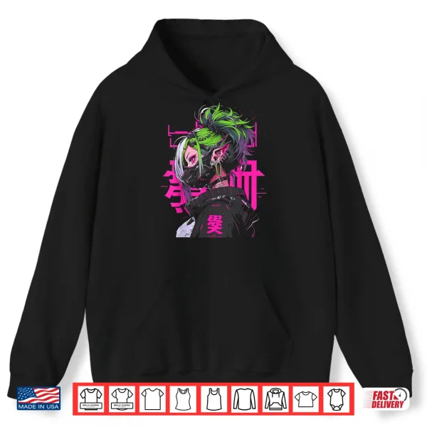 Hoodie Anime Manga Cyberpunk Aesthetic Techwear Harajuku Shirt