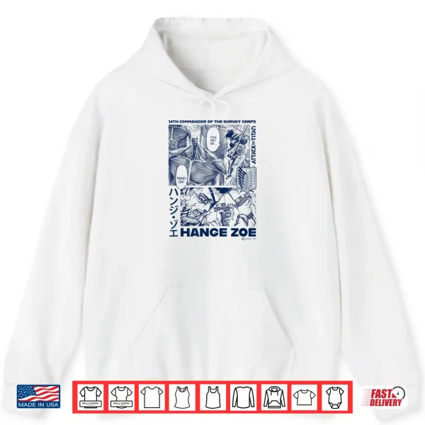 Hoodie Attack on Titan Commander Hange Zoe Big Chest Manga Poster Shirt