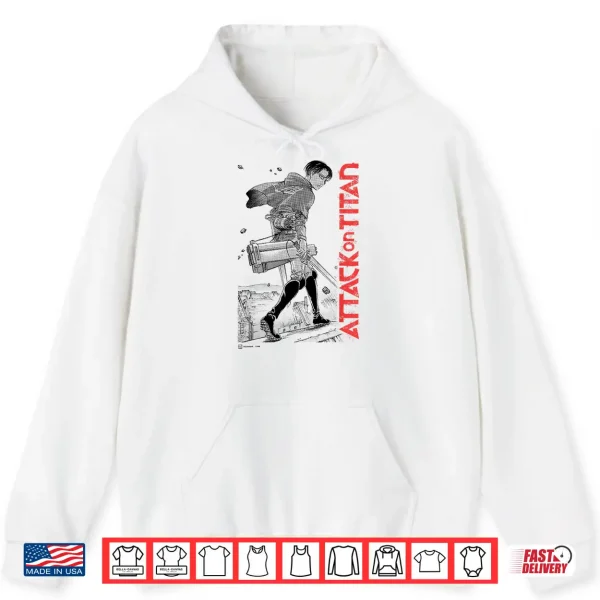 Hoodie Attack on Titan Levi Ackerman Japanese Manga Epic Portrait Shirt