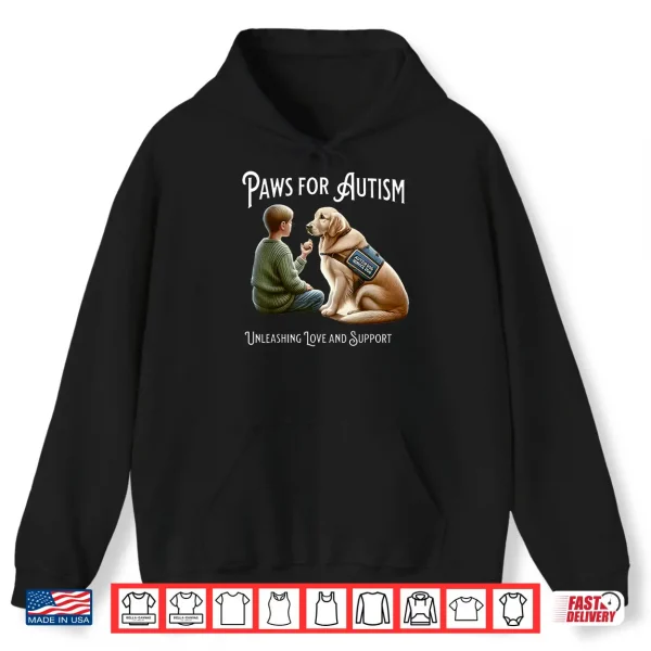 Hoodie Autism Awareness Golden Retriever Autistic Support Autism Shirt