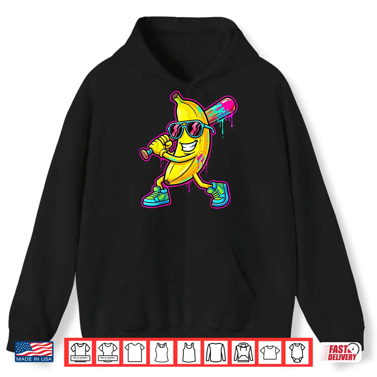 Banana Funny Ice Cream Drip Kids Youth Boys Girls Shirt Banana Funny Ice Cream Drip Kids Youth Boys Girls Shirt