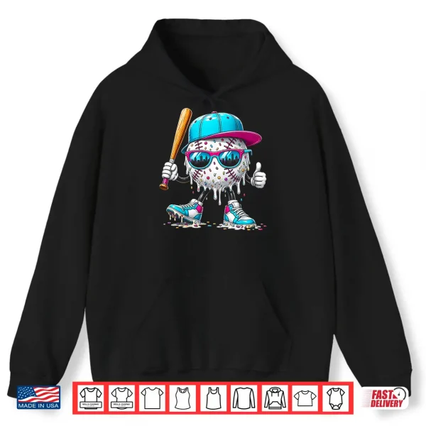 Hoodie Baseball Drip Shirt for Boys Baseball 101 Shirt