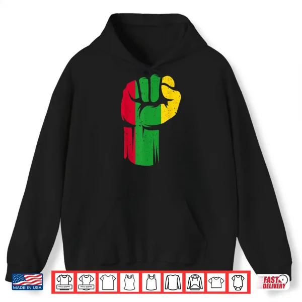 Hoodie Black Fist Shirt African American Pride Black History Month Shirt
