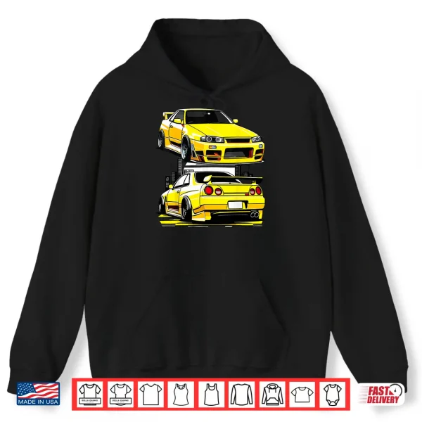 Black Gt R 32 Jdm Skyline Tuner Racing Stance Car Drift Shirt 1 Hoodie Black GT R 32 JDM Skyline Tuner Racing Stance Car Drift Shirt