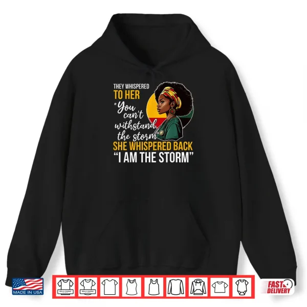 Hoodie Black History Nursing Nurse Proud African American Ladies Shirt