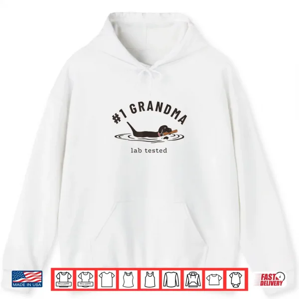 Hoodie Black Lab 1 Grandma Labrador Retriever Owner Mothers Day Shirt