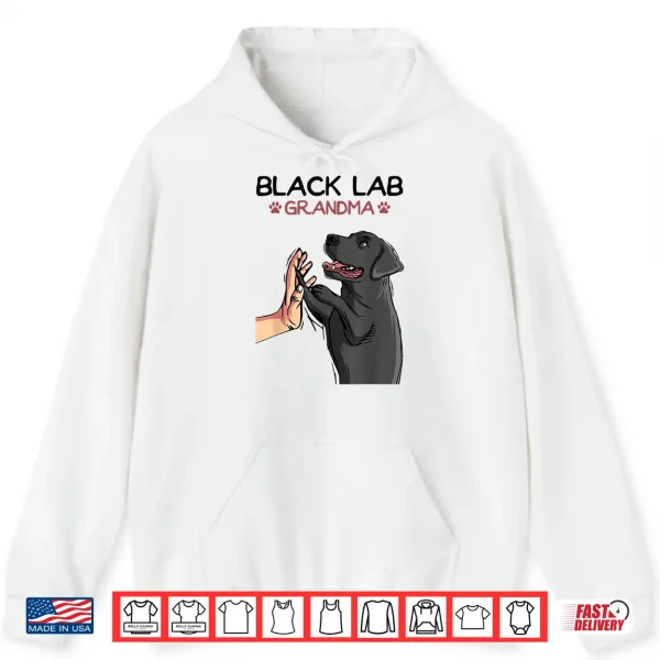 Hoodie Black Lab Grandma Labrador Retriever Women Shirt