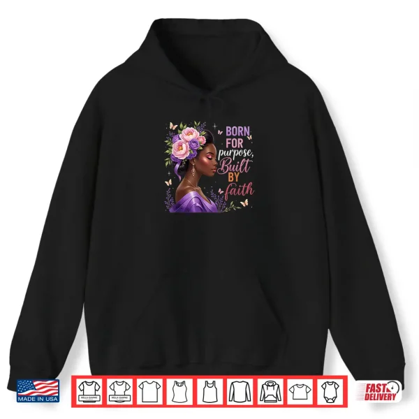 Hoodie Black Women Christian Afro Faith God African American Shirt