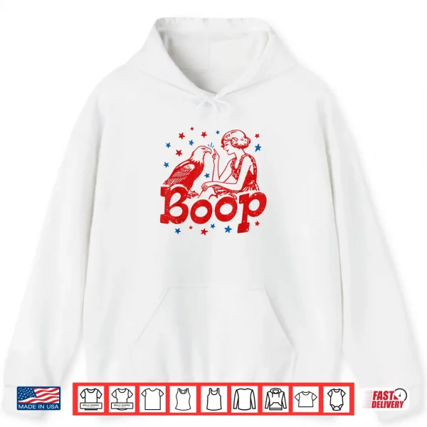 Hoodie Boop Eagle Patriotic July Fourth Humor Shirt