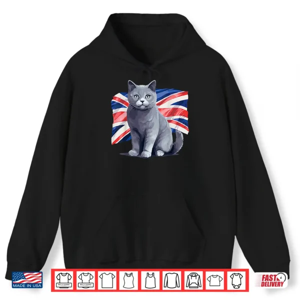 Hoodie British Shorthair Cat Breed Kitty British Blue Meow Kitten Shirt