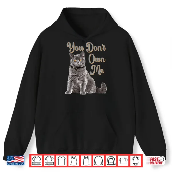 Hoodie British Shorthair Short Hair Cat Lovers Funny Quote Mom Dad Shirt