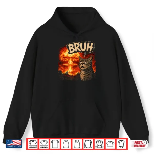 Bruh Cat Meme Funny Kids Meme Slang Trendy Viral Joke Shirt 1 Hoodie Bruh Cat Meme Funny Kids Meme Slang Trendy Viral Joke Shirt
