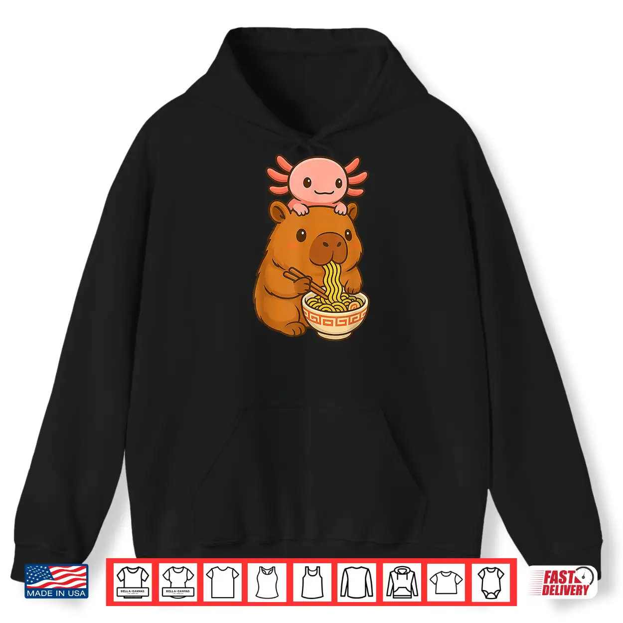 Capybara Anime Ramen Axolotl Funny Graphic Kawaii Capibara Shirt Capybara Anime Ramen Axolotl Funny Graphic Kawaii Capibara Shirt