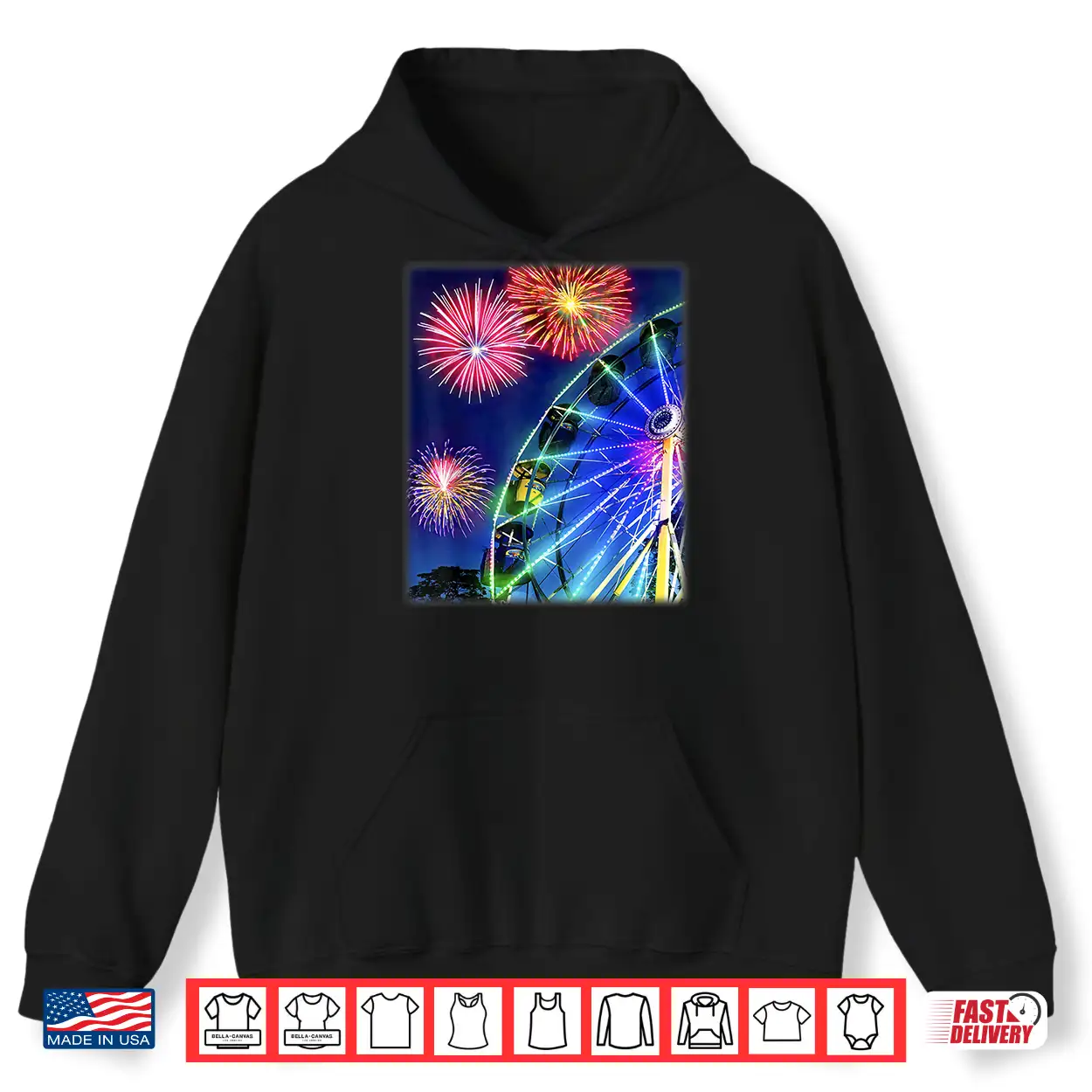 Carnival Ferris Wheel Fireworks Shirt Carnival Ferris Wheel Fireworks Shirt