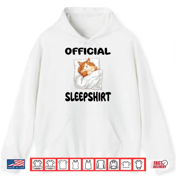 Hoodie Cat Pet Maine Coon Official Sleepshirt Pajamas Nightgown Shirt