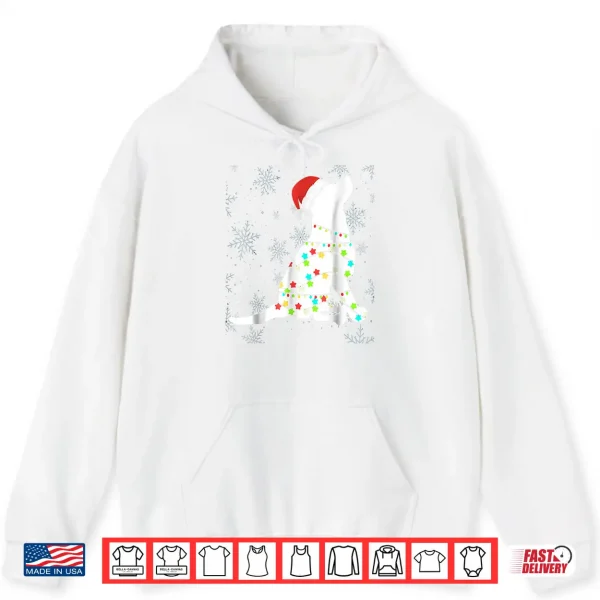 Hoodie Christmas Lights Labrador Retriever T Shirt Dog Lover Gift