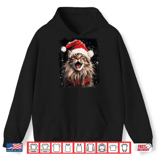 Hoodie Christmas Maine Coon Cat Shirt