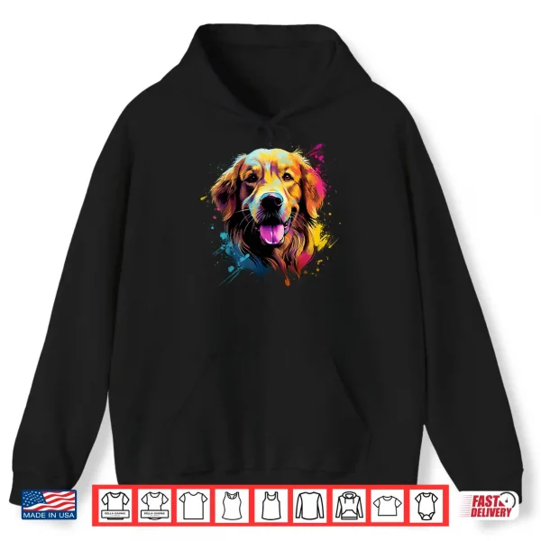 Hoodie Cute Golden Retriever Professional Minimalist Modern Graphic Shirt