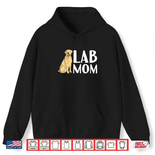 Hoodie Cute Labrador Art For Women Mom Labrador Retriever Lab Dog Shirt