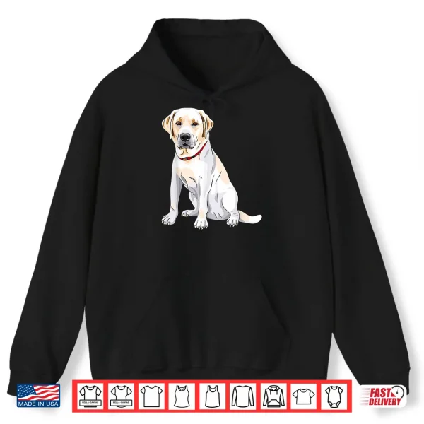 Hoodie Cute Labrador Retriever Yellow Lab Lover Dog Owner Shirt