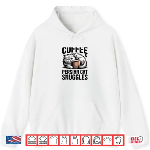 Hoodie Cute Persian Cat Coffee Shirt