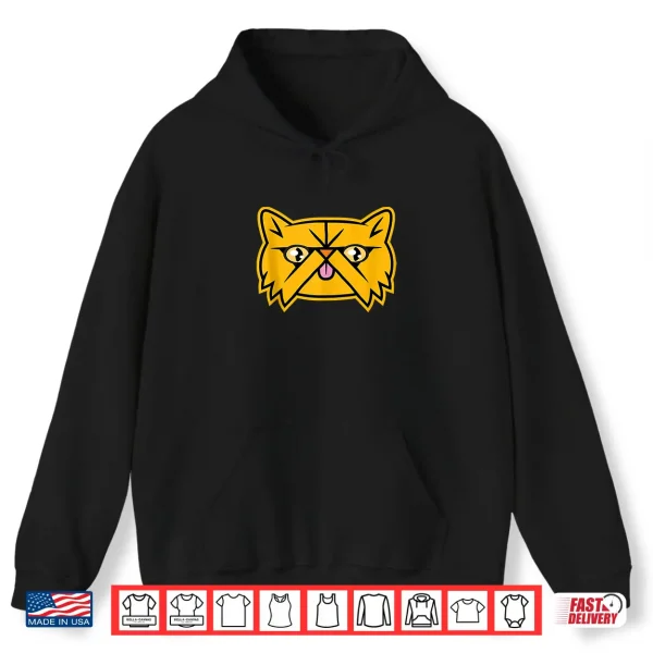 Hoodie Cute Smooshed Face Orange Persian Cat Graphic Shirt
