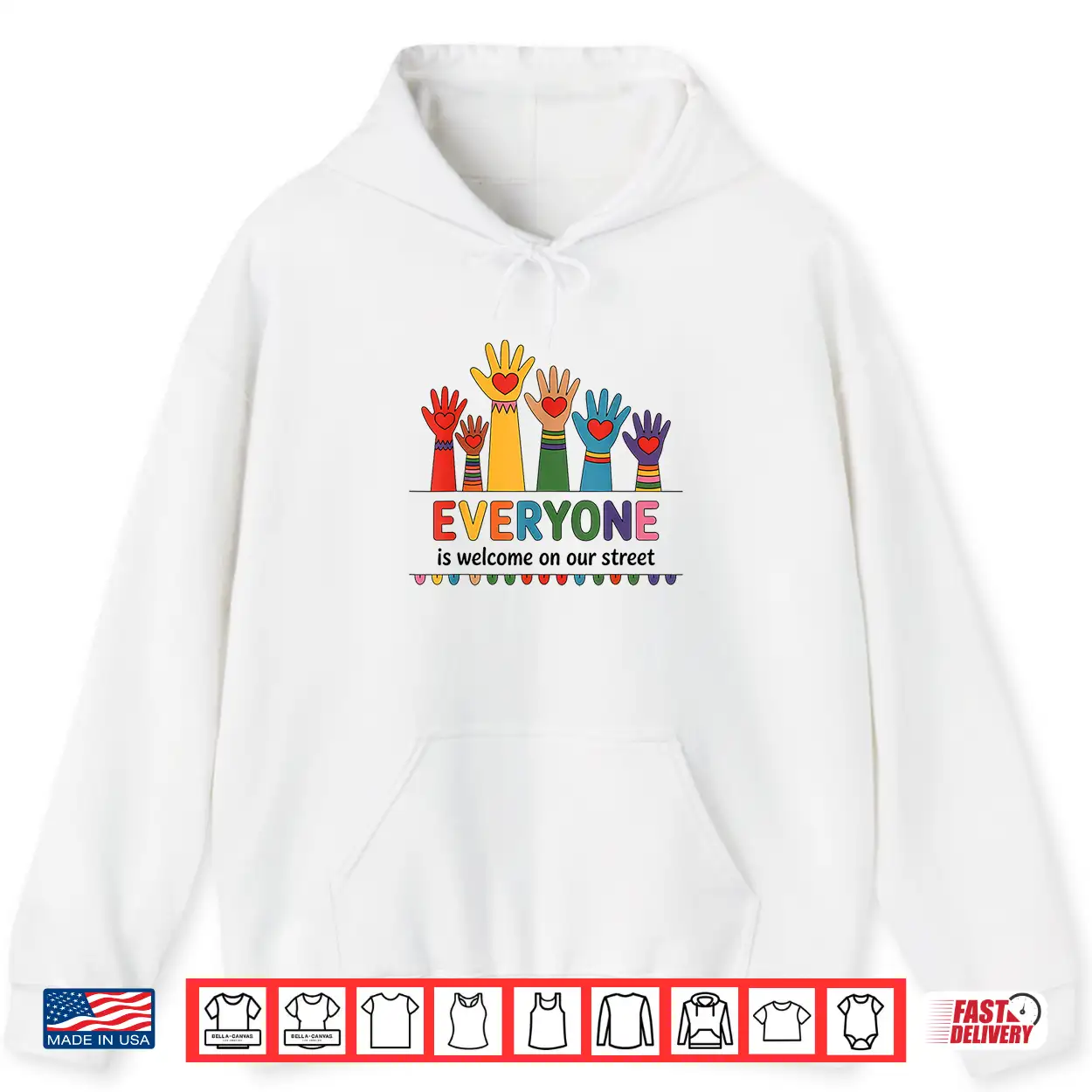 Everyone Is Welcome On Our Street Lgbt Pride Month Shirt Everyone Is Welcome On Our Street Lgbt Pride Month Shirt