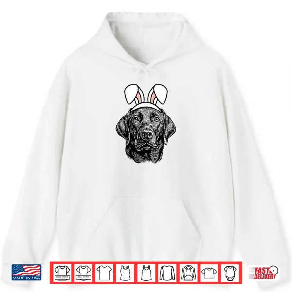 Hoodie Easter Labrador Retriever Cute Dog Lab Easter Bunny Ears Shirt