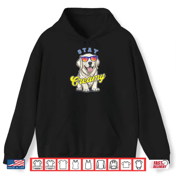 Hoodie English Cream Golden Retriever Funny ECGR Puppy Stay Creamy Shirt