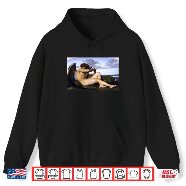 Hoodie Fallen Angel Alexandre Cabanel Christian Religious Shirt