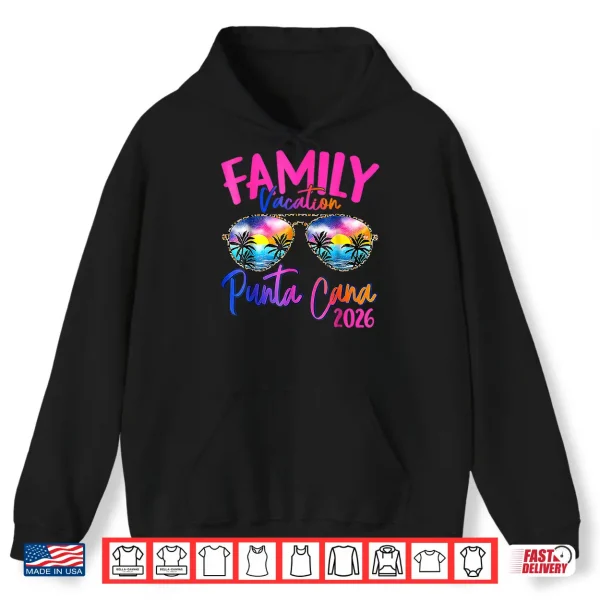 Hoodie Family Vacation Punta Cana 2026 Matching Holiday Summer Shirt