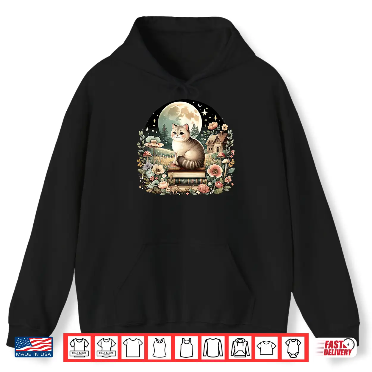 Floral Womens Cottagecore British Shorthair Cat Lover Shirt