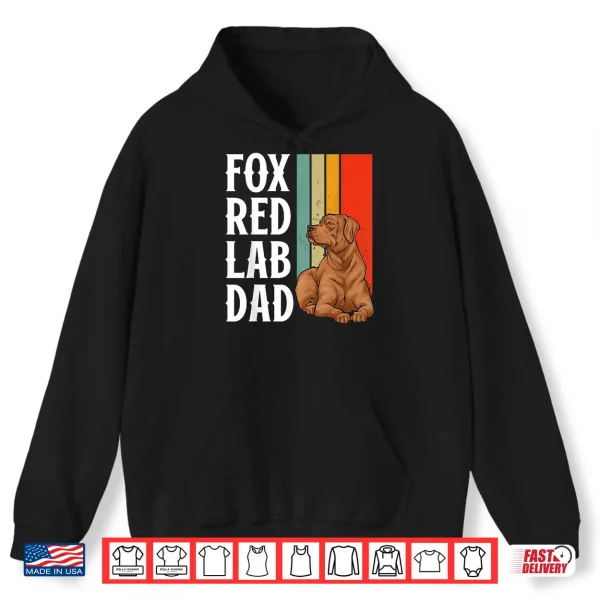 Hoodie Fox Red Labrador Retriever Foxred Lab Dad Shirt