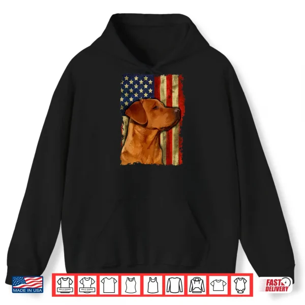 Hoodie Fox Red Labrador Retriever USA Fox Red Labrador Dog Lover Shirt