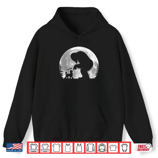 Hoodie Fun Hand Boop Nose Bigfoot Sasquatch Poodle Moon Shirt